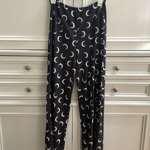 Stylish Black and White Wide Leg Pants